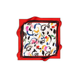 Luxury Satin Silk Leopard Pattern <b>Scarf</b>-Medium Length Stylish Designer Accessory for Spring & Winter - Product Image 2