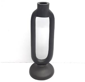 Ambiance Lifestyle Porte-pilier en bois élégant Bougeoir en aluminium couleur or de haute qualité pour la décoration de la maison pour Noël - Product Image 2