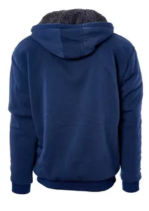 เสื้อฮู้ดผ้าฝ้ายโอเวอร์ไซส์สำหรับผู้ชายผ้า100% หนาพิมพ์โลโก้ได้ตามต้องการสำหรับฤดูหนาว - Product Image 4