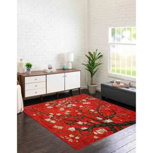 Tapis Van Gogh avec motif d'arbre, Tapis l'Arbre à Amandes en Fleurs, Tapis à poils doux - Product Image 2