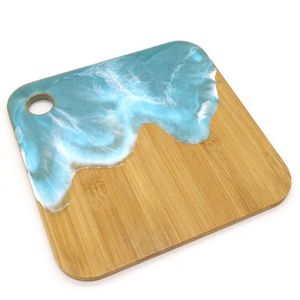 Accessoires de cuisine pour couper la viande à l'aspect royal Planches à découper en acacia Dessert Planche à découper plate en bois avec poignée - Product Image 6