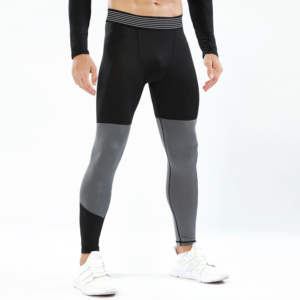 Mens Gym Athletic <b>Leggings</b> Breathable Spandex/Nylon Quick Dry Compression Tights Elastic Waist All Season Custom Printed - Product Image 1