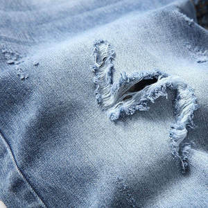 Latest Design <b>Men's</b> Vintage <b>Jeans</b> Shorts Breathable Denim Fabric Mid <b>Waist</b> Straight Style <b>for</b> Summer OEM Service Available - Product Image 4
