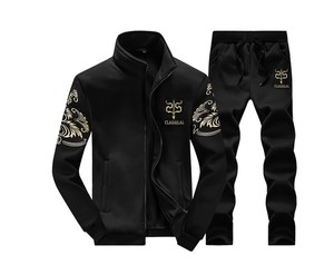 Premium Hooded Solid Printed Lifestyle Sports Tracksuit Full Zip Jacket <b>Pants</b> Eco-Friendly Quick Dry High Durability 2 1 Design - Product Image 5