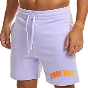 Short de survêtement décontracté à taille élastique tricoté en polyester/nylon de haute qualité pour hommes conception personnalisée avec votre propre logo prix de gros - Product Image 1