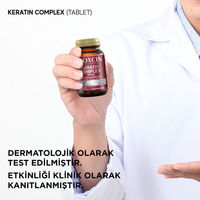 Bioxcin Forte Kératine Complexe Comprimés 60 Pièces | Complément Kératine Acide Hyaluronique Biotine pour Cheveux Forts et Sains