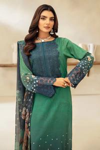 Inde Pakistan Dames Modeste Mode Salwar Kameez Respirant Hiver Viscose/Lénine Tissu Motif Floral Naturel Qualité D'exportation - Product Image 5