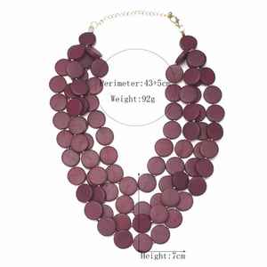 Collar de resina colorido hecho a mano de Venta caliente para mujeres y niñas joyería de moda clásica con cadenas de perlas directo de la India - Product Image 3