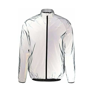 Chaquetas reflectantes de invierno con capucha transpirable Lona terminada Servicio OEM Patrón sólido Reflector Jacect para primavera - Product Image 2
