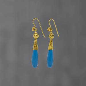 Turquoise Gemstone <b>Earring</b> Unique Products Handmade 925 Sterling <b>Silver</b> <b>Long</b> Drop <b>Earrings</b> Party WOMEN'S Wedding Engagement - Product Image 1