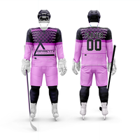 Maillots de hockey sur glace personnalisables imprimés respirants à manches courtes séchage rapide 100 % polyester grande taille pour hommes et femmes