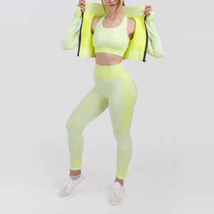 Ensembles de yoga pour femmes sans couture personnalisés en gros avec logo / Nouveauté Vêtements de sport à haute élasticité sans couture Ensembles de yoga - Product Image 2