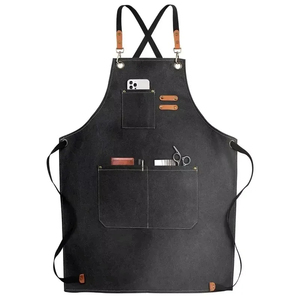 Delantal de Lona sin Mangas con Múltiples Bolsillos, Resistente al Agua y al Aceite, Lavable a Máquina, para Limpieza y Uso Diario - Product Image 1