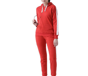 Ensemble survêtement décontracté pour femme à capuche d'hiver, MOQ faible, 2 pièces, avec matière 100% coton de qualité supérieure - Product Image 1