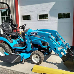 2024 LS Mini tracteur tondeuse à gazon avec chargeur frontal pompe rétrocaveuse et composants de roulement vente dans le monde entier acheter LS tondeuse à gazon - Product Image 1