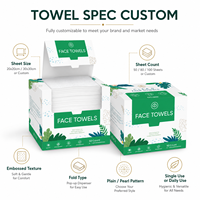 Serviette de Visage Jetable de Luxe, Douce et Hypoallergénique, pour Salons, Spas, Voyages et Hôtels