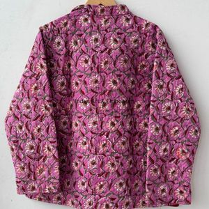 Handmade Vintage <b>Quilted</b> Cotton Jacket Jaipuri Vintage Cotton Full Sleeves Jacket - Product Image 3