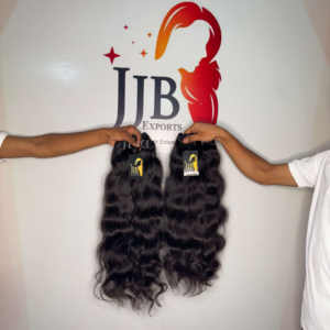 มัดผมมนุษย์สำหรับต่อผมดิบจากอินเดียผมธรรมชาติที่ยังไม่ผ่านกระบวนการผู้ขาย - Product Image 1
