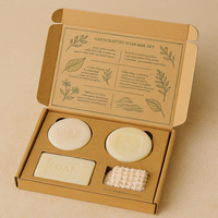 Emballage de savon et de bougie fait main personnalisé en forme d'avion en papier kraft et boîte en carton blanc avec estampage pour savon shampooing