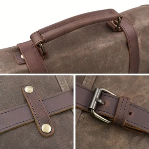 Maletín de cuero genuino de estilo Vintage de alta calidad para hombre, bandolera cruzada hecha a mano con estilo, informal de lujo personalizable - Product Image 5