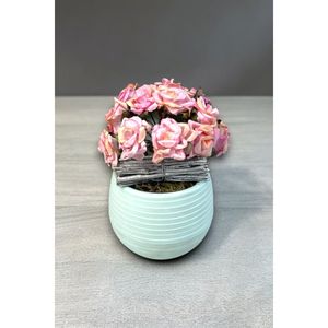 Annaflower - Arrangement floral rose clair - Produit décoratif pour la maison et le bureau - Product Image 3