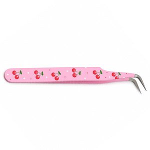 แหนบตัดขนตา SHEARS BEAUTY รุ่น Professional ลายเชอร์รี่สีชมพู ปลายเรียบ ผลิตจากสแตนเลส ดีไซน์น้ำหนักเบา ใช้งานได้อย่างแม่นยำ - Product Image 6