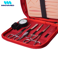 Kit d'entraînement à la suture manuelle fait main, ensemble d'instruments chirurgicaux de qualité supérieure, réutilisable, pour la formation en chirurgie des étudiants en médecine, nouvelle arrivée, OEM