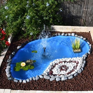 Nemi Azure 270 litri laghetto da giardino fontana 180x100 xh36 dimensioni - Product Image 1