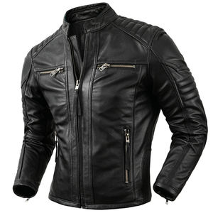 Chaqueta de cuero hecha a medida, la mejor chaqueta de cuero protectora, la mejor chaqueta de cuero para hombre de temporada de invierno - Product Image 5