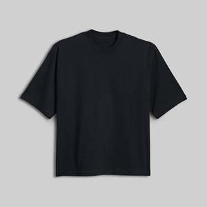 เสื้อยืดทรงบ็อกซี่ผ้าถักนิตติ้ง 100% คอตตอน หนัก 300 GSM คอกลม ทรงโอเวอร์ไซส์ สไตล์ลำลองสำหรับผู้ชาย ผ้ากันยับ พิมพ์ลายซิลค์สกรีน แขนสั้น - Product Image 3