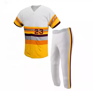 ชุดเสื้อเบสบอลคอวีสำหรับผู้ชายชุดกีฬาระบายได้ดีพร้อมเทคนิคการพิมพ์ลายพลัสไซส์ - Product Image 6