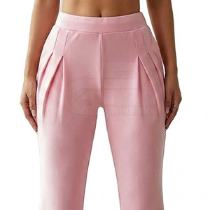 Women Stylish Flared Pants Comfortable Stretch Material High Waist Fit Modern <b>Bell</b> Bottom Trousers For Daily And Office Use - Product Image 5