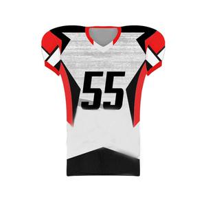 Uniforme de football américain à manches courtes pour hommes, nouveau design, techniques imprimées, grande taille, service OEM disponible - Product Image 2