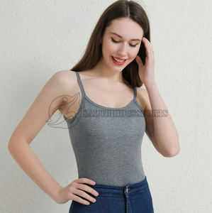 Femmes décontracté sans manches col rond respirant gilet de gymnastique solide culture hauts conception été utilisation hors épaule côtelé débardeur grande taille - Product Image 3