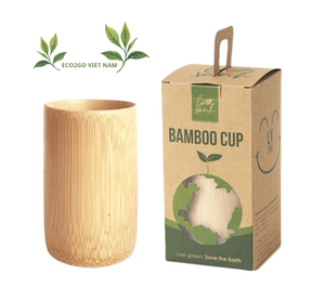 Tasse en bambou réutilisable de haute qualité et échantillon gratuit/tasse en bambou avec logo laser gravé Fabriqué en Eco2go Viet Nam - Product Image 1