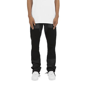 2025, venta al por mayor, pantalones vaqueros sin rasgar, pantalones vaqueros rectos elásticos, pantalones vaqueros sueltos de moda para hombres - Product Image 1