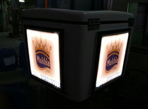 กล่องท้ายพิซซ่าไฟ LED สำหรับจักรยานมอเตอร์ไซค์สกู๊ตเตอร์ส่งอาหาร - Product Image 4