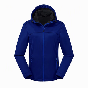 Veste softshell pour femme, à capuche, coupe-vent, imperméable, veste de randonnée décontractée, taille plus, pour l'extérieur - Product Image 4