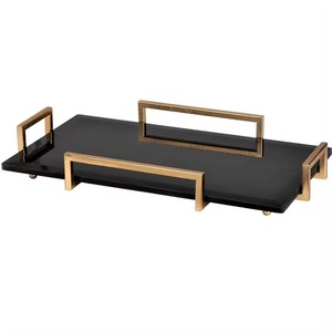 Vente chaude solide marbre sculpté à la main ensemble de vaisselle gâteau spécial Dessert assiettes plateau plateaux pour cuisine vivant nourriture boisson - Product Image 2