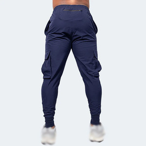 Pantalon décontracté pour homme en mélange lin/coton à séchage rapide - Écologique, respirant, anti-plis, avec cordon de serrage - Product Image 6