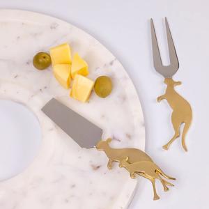 Juego de cuchillos de latón, cubiertos con mango de diseño de flores, producto más vendido, juego de queso de latón personalizado - Product Image 4