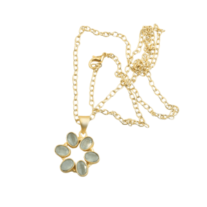 Collier à breloques plaqué rhodium bohème, fait à la main, bijoux de mode pour femmes, vente en gros pour l'exportation - Product Image 1