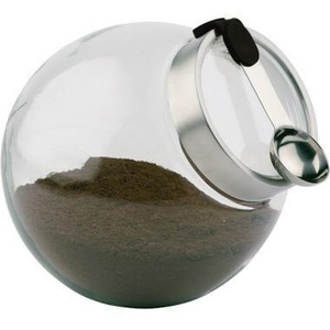 Magnetic Glass <b>Spice</b> <b>Jar</b> with Stainless Steel Spoon 2.2L 20 X 18 cm Transparent Silicone Handle - Product Image 1