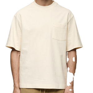 Camisetas de Hombre 100% Algodón al por Mayor, Camiseta con Bolsillo, Manga Corta, Camisetas de Verano para Hombre, Personalizadas - Product Image 3