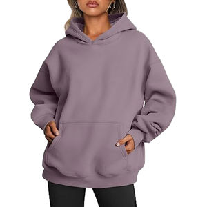 Sudaderas y Hoodies Extra Grandes de Algodón para Mujer, Tejido Casual de Alta Calidad, Transpirable, 280g, con Logotipo Personalizado - Product Image 1