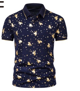 Camiseta de Manga Corta para Hombre, Diseño Sólido, Personalizada con Logotipo Bordado, Transpirable, Tejida, 100% Algodón, Diseño Gótico Personalizado - Product Image 1