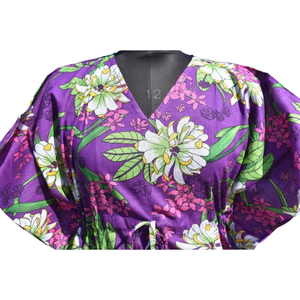 Caftan Robe de nuit en coton à imprimé floral pour femmes - Product Image 3
