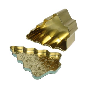 Customized Size & Logo Food Grade Tinplate Tree Shaped Can Box for <b>Chocolate</b> Packaging - Product Image 4