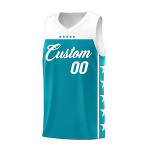 ชุดบาสเก็ตบอลที่ได้รับความนิยมสูงสุดพร้อมชุดพิมพ์โลโก้แบบกำหนดเองรวมถึงเสื้อเจอร์ซี่เทคนิคการระเหิดชื่อทีมเย็บบน - Product Image 2