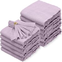 Serviettes de table carrées en lin 100% teint uni, faites à la main, durables et lavables, pour usage domestique et en restaurant, vente en gros d'usine, personnalisables